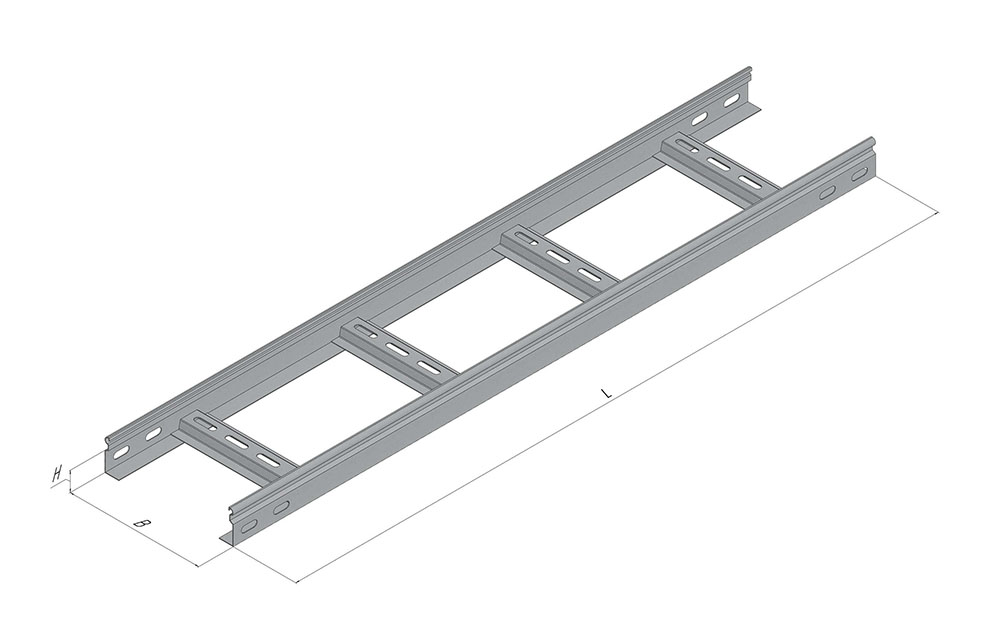 Кабельные лотки 80x500x2500 мм